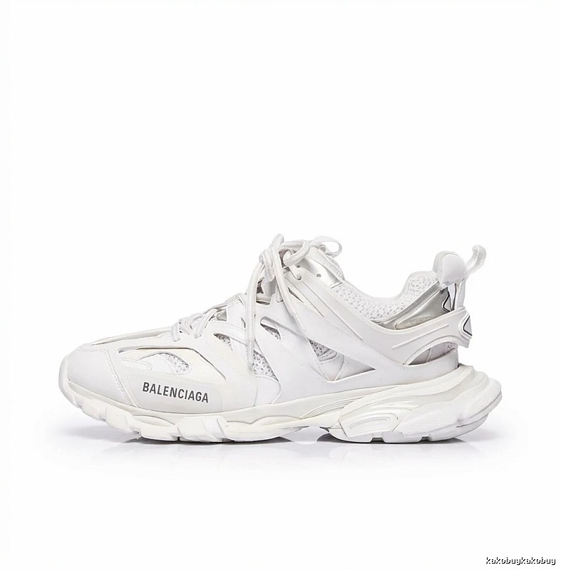 Balenciaga retro-style white shoes