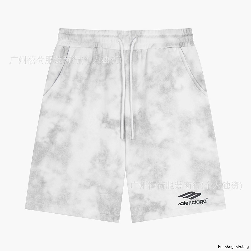 Balenciaga tie-dye style shorts