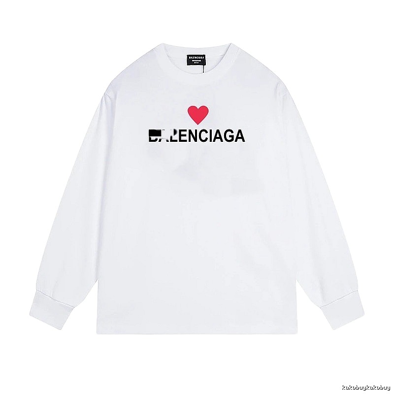 Balenciaga's simple white T-shirt with a heart design.