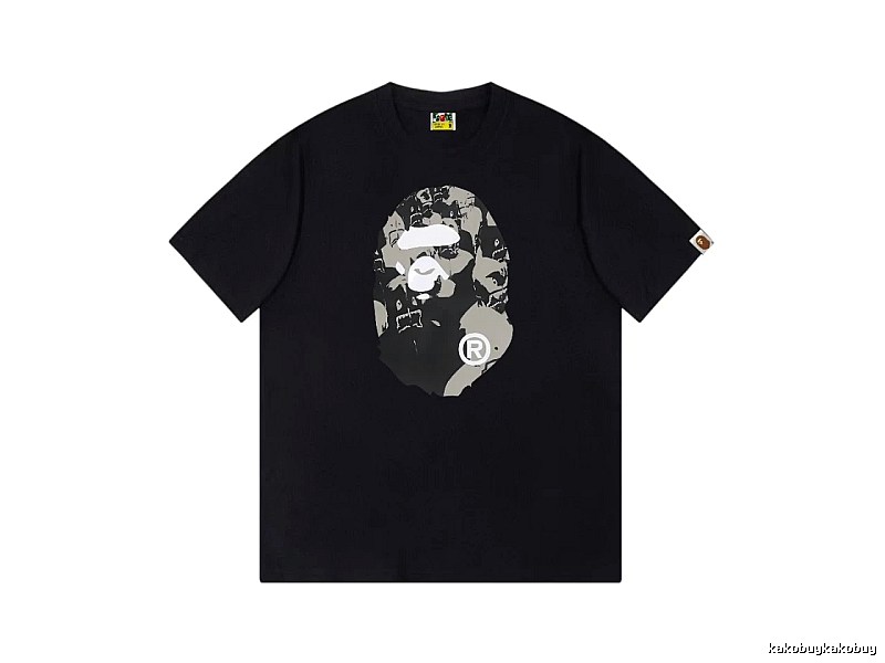 Bape Ape Head Camouflage Style Short-Sleeve Shirt