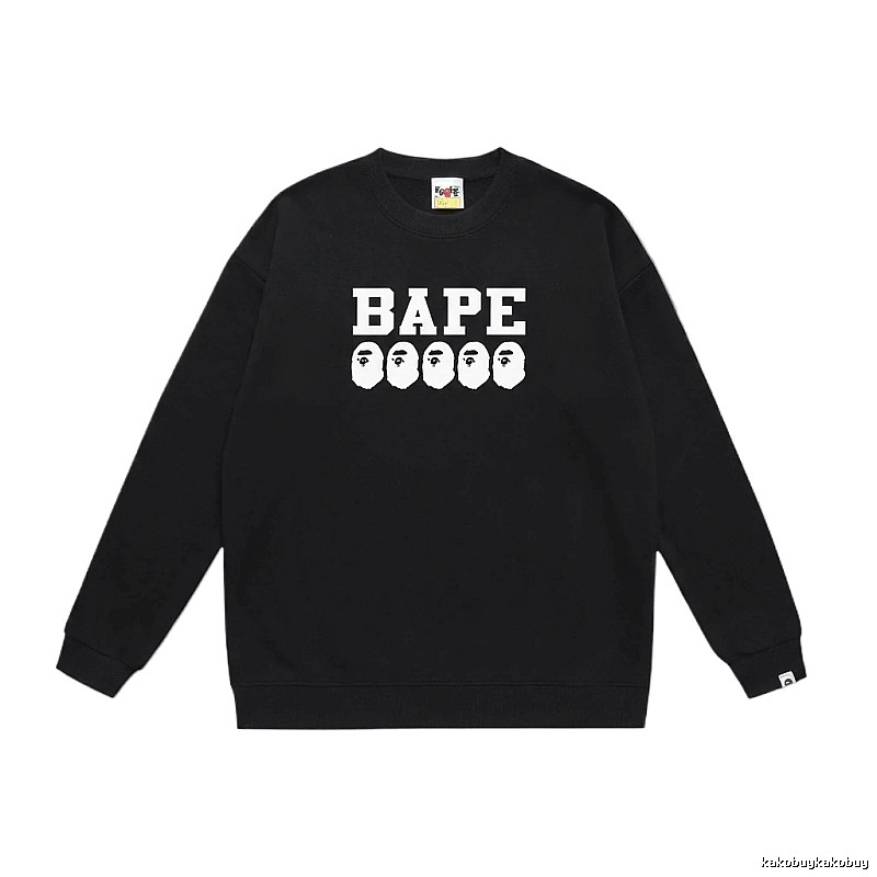 BAPE Ape Head Simple Black Sweatshirt