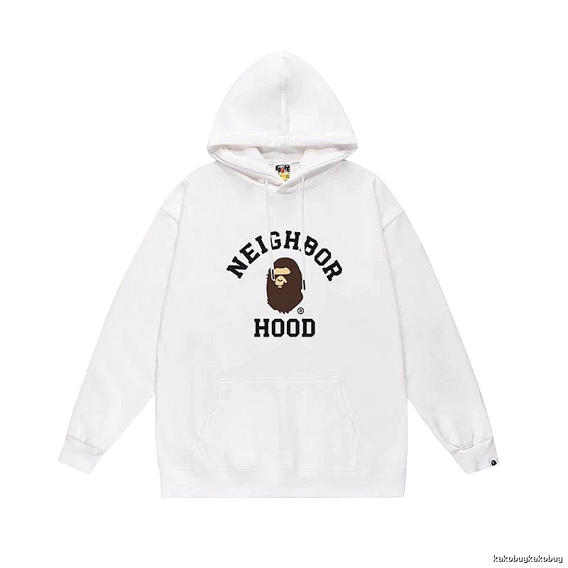 Bape Ape series white hoodie