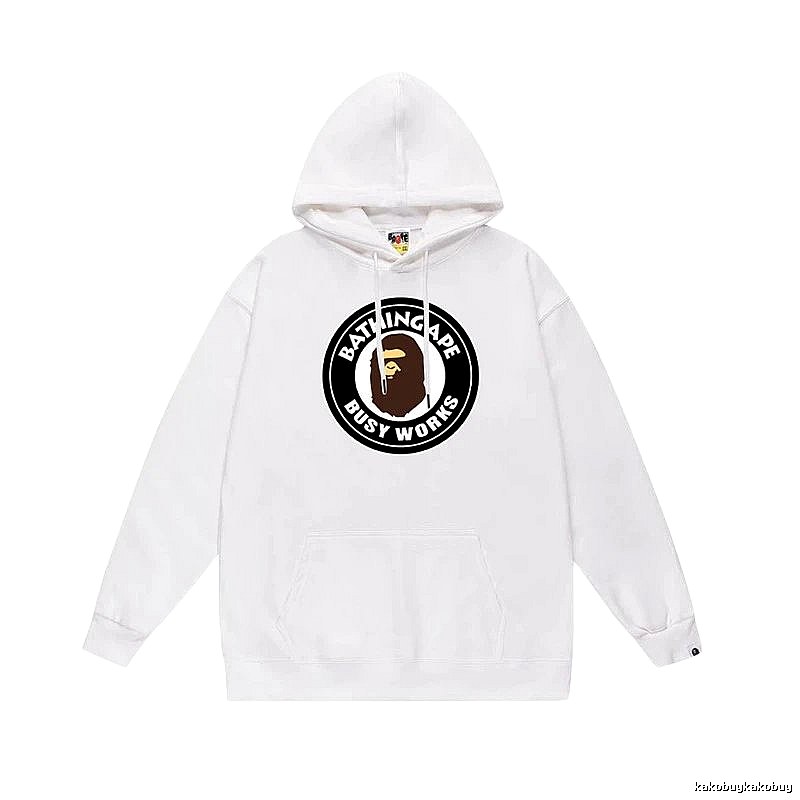 Bape Black Label Casual Style White Hoodie