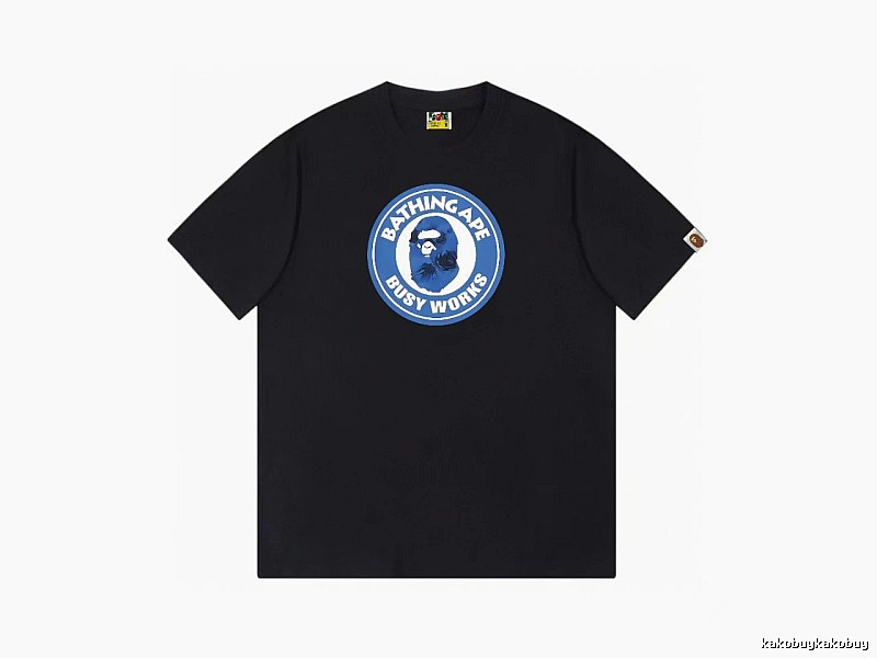 Bape Blue Label Trendy Cool Black T-shirt