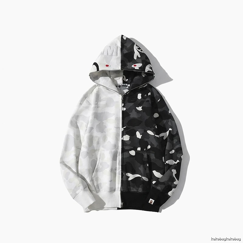 Bape camouflage patchwork style coat