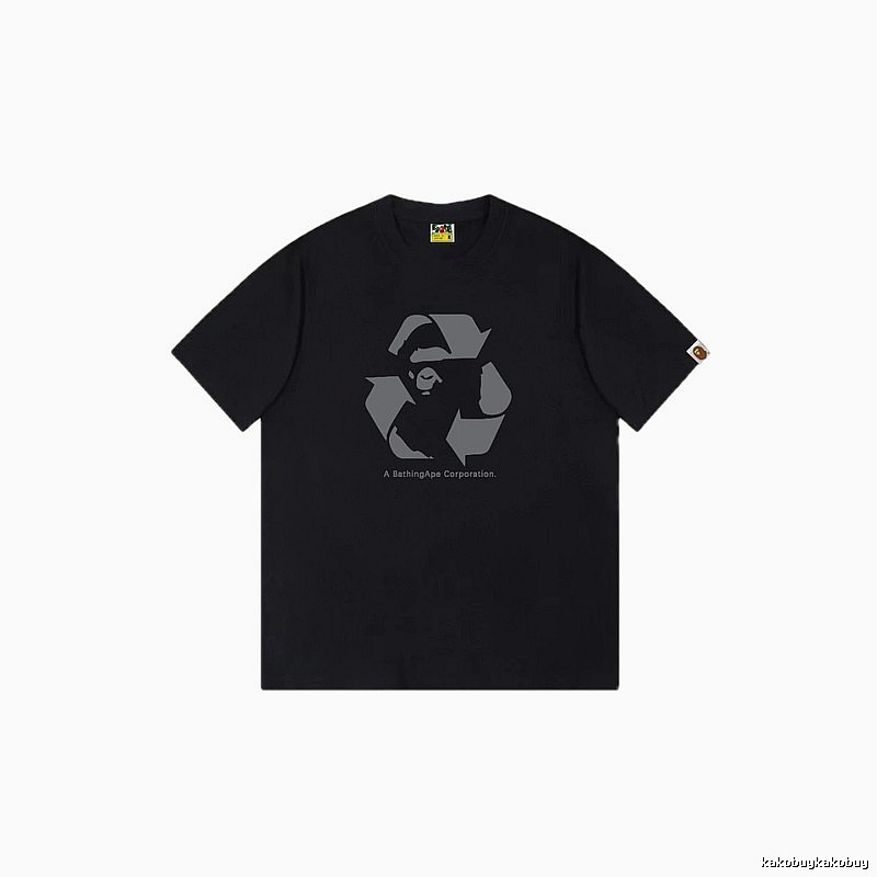Bape Recycling Series Black Short Sleeve