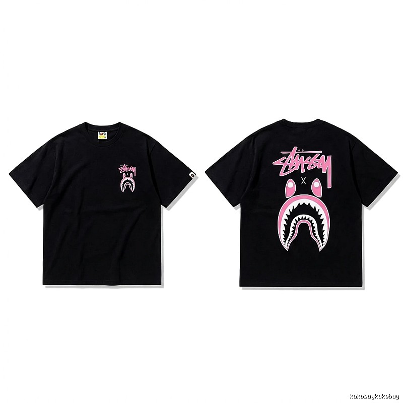 Bape Shark Co-branded Black T-shirt