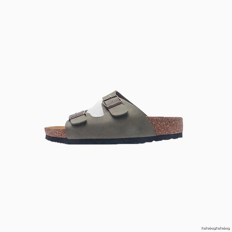 Birkenstock Arizona Casual-style Olive Green Slide Sandals