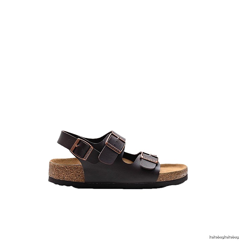 Birkenstock Vintage Casual Dark Brown Buckle Sandals
