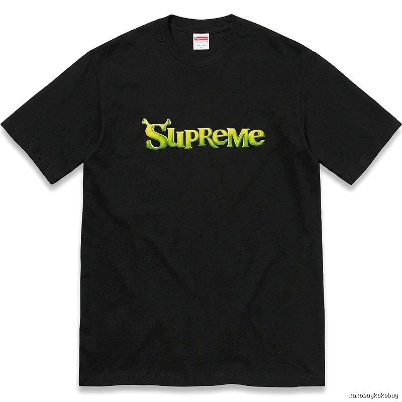 Black T-shirt with Supreme letter print