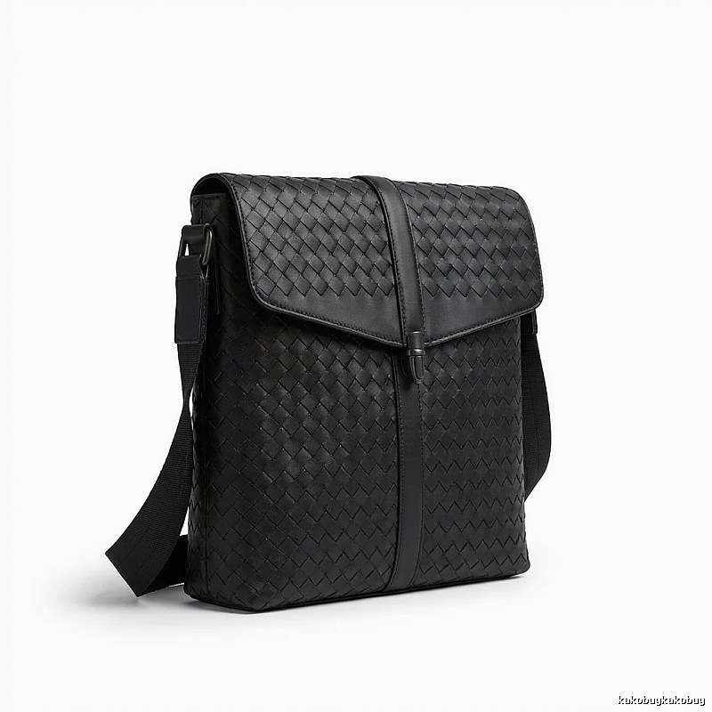 Bottega Veneta Woven Style Black Bag