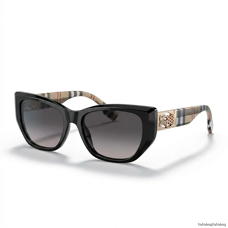 Burberry checkered fashion black sunglasses