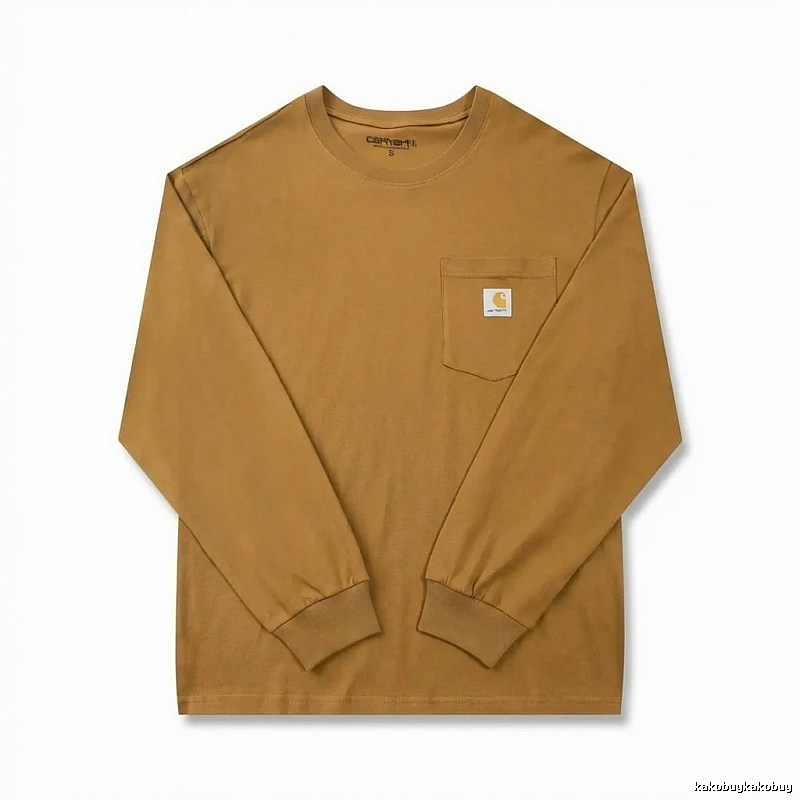 Carhartt basic retro brown long-sleeve