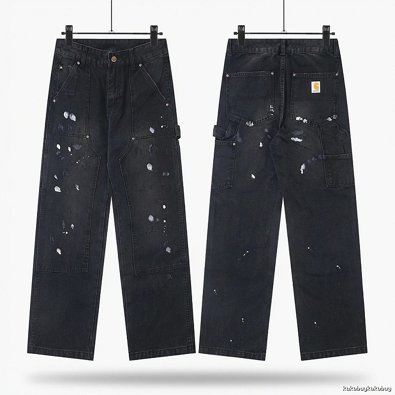 Carhartt workwear style black jeans