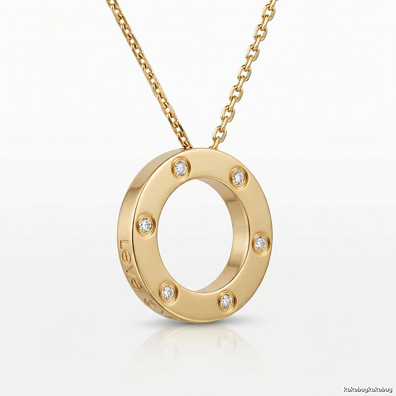 Cartier LOVE series gold necklace
