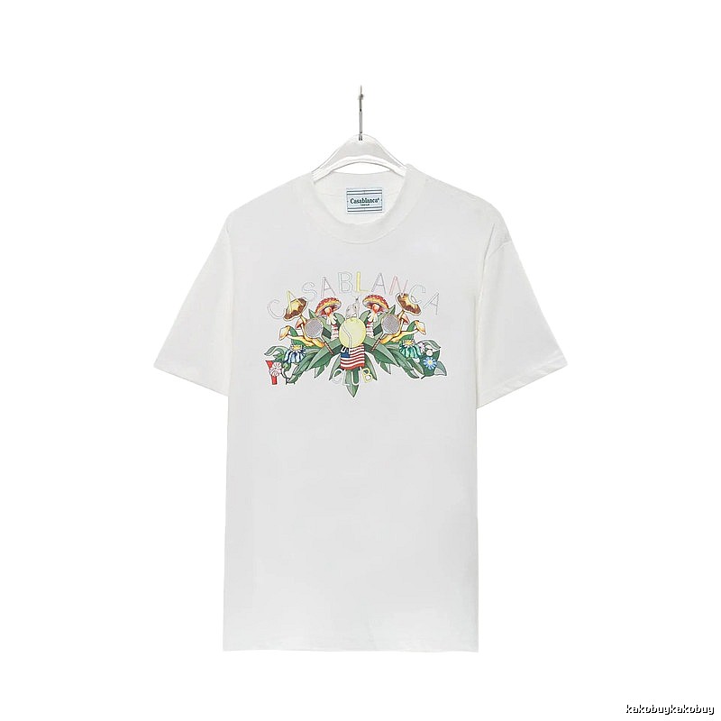Casablanca Floral Print White T-shirt