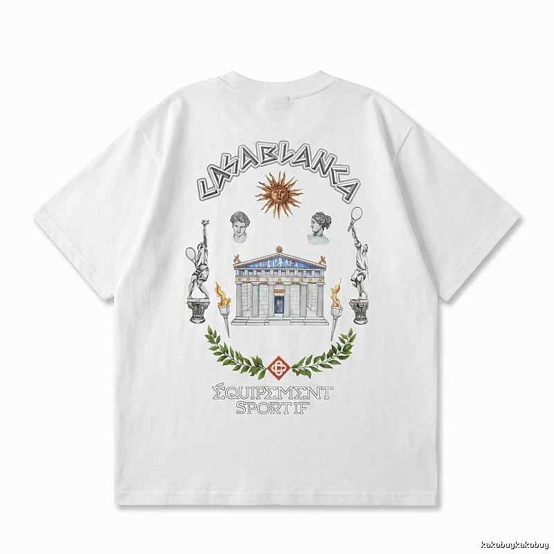 Casablanca Greek-style white T-shirt