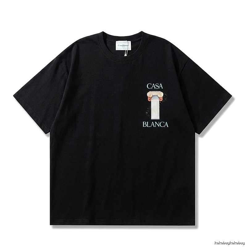 Casablanca Print Retro Black T-shirt