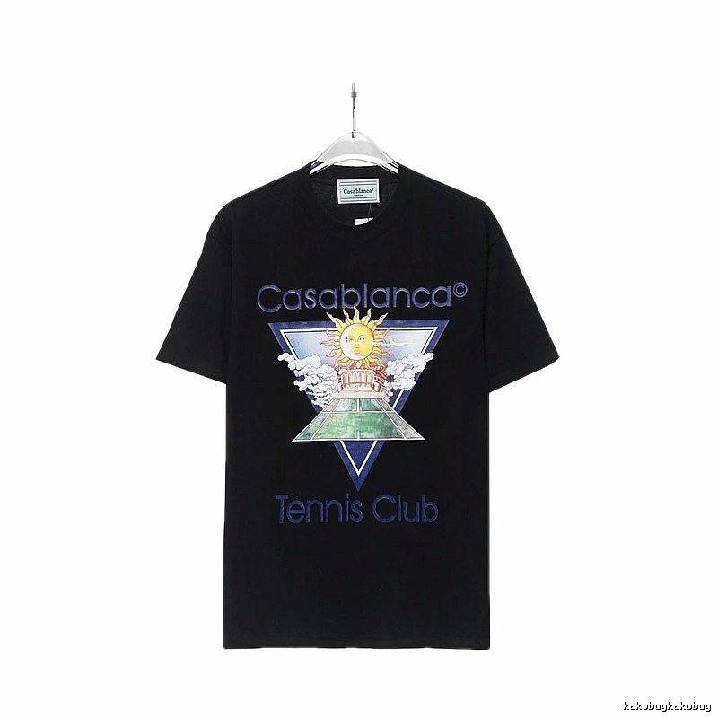 Casablanca retro style black T-shirt