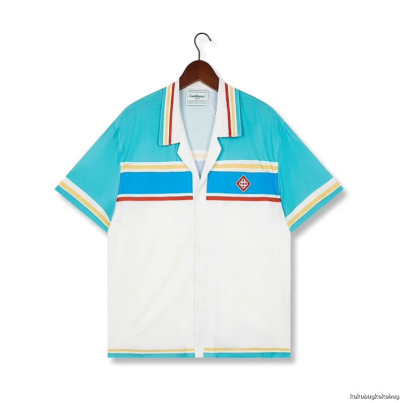 Casablanca striped retro-style shirt