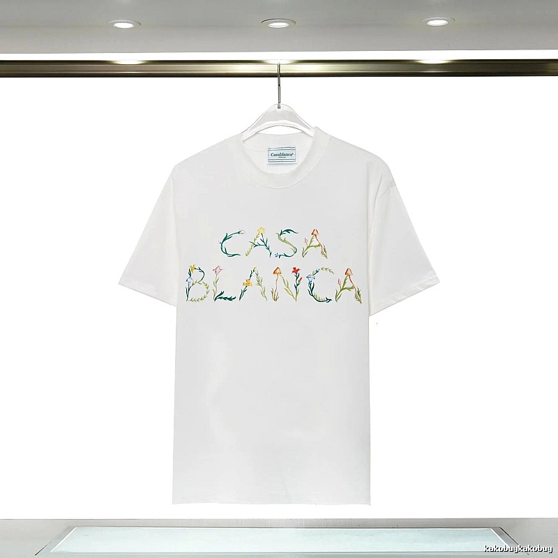 Casablanca - style printed white T - shirt