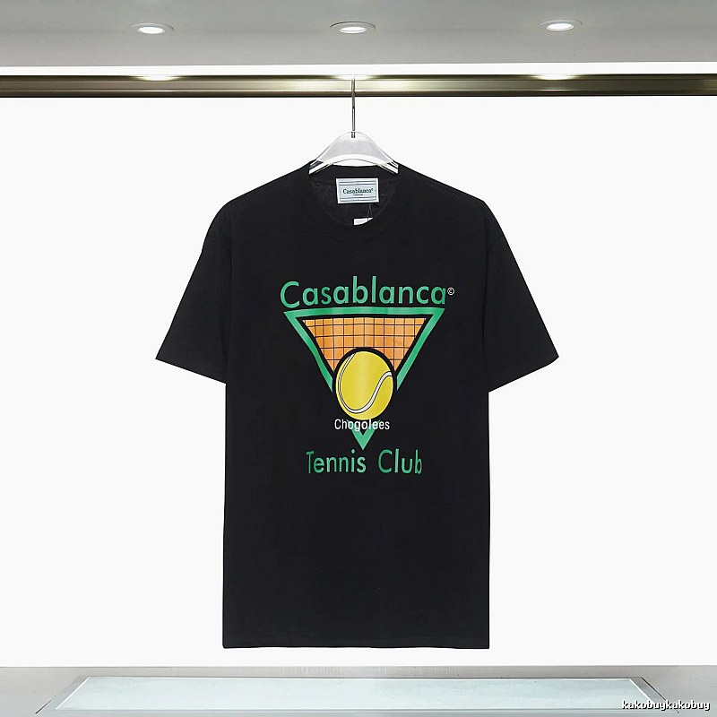 Casablanca Tennis Style Black T-shirt