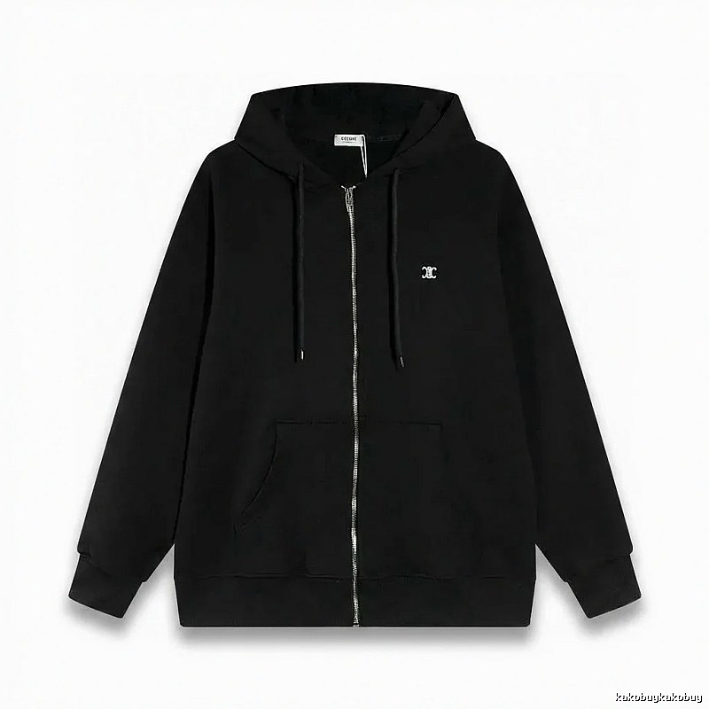 CELINE's classic black hoodie