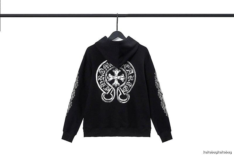 Chrome Hearts 2089-53 Black Cross Graphic Hoodie Minimal Look