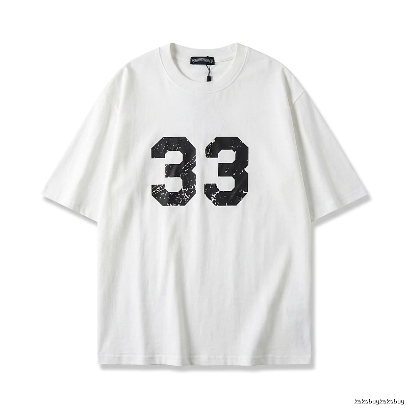 Chrome Hearts American-style digital wind white T-shirt