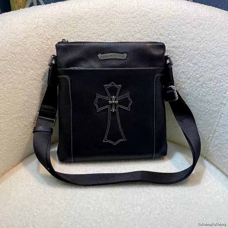 Chrome Hearts Black Crossbody Pouch Crossbody Bag for Daily Rotation