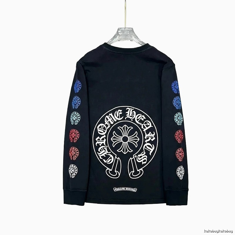 Chrome Hearts Colorful Print Black Hoodie