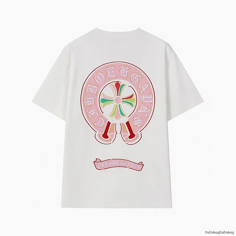Chrome Hearts Cross Print Street Style Off-white T-Shirt