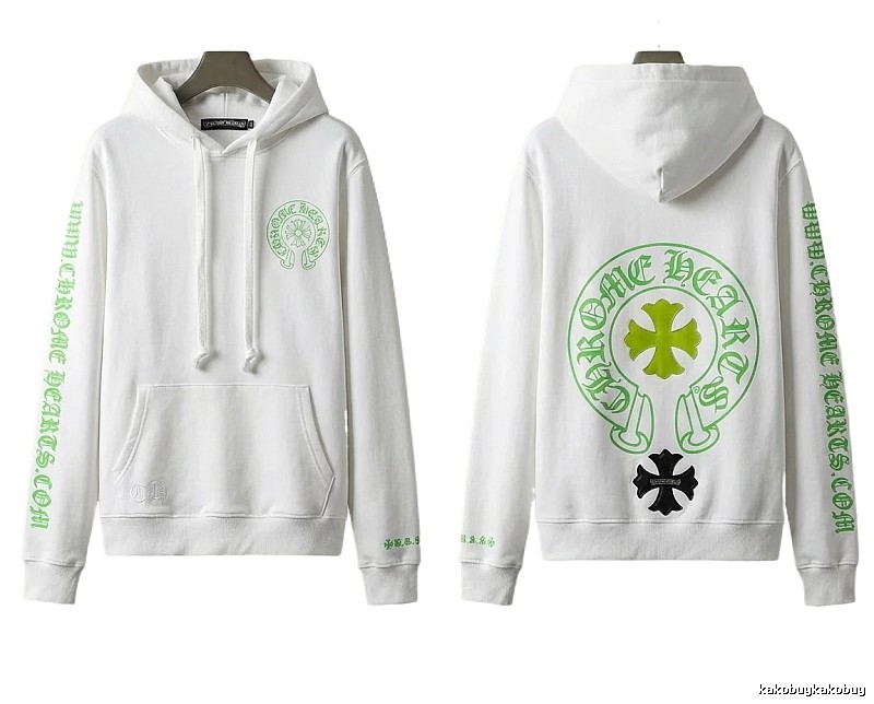 Chrome Hearts Cross Trend Brand White Sweatshirt