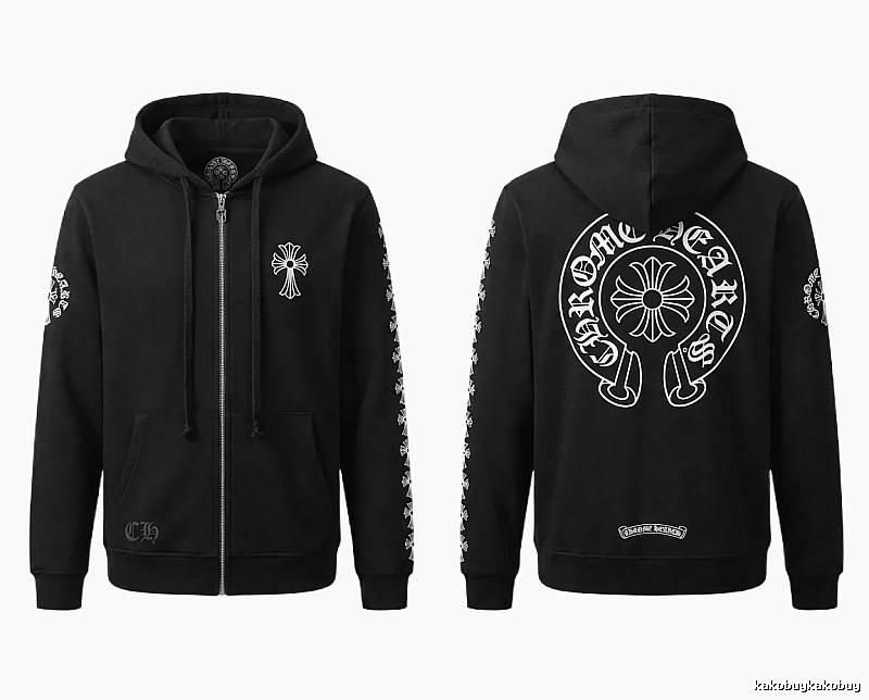 Chrome Hearts Cross Trendy Cool Black Sweatshirt