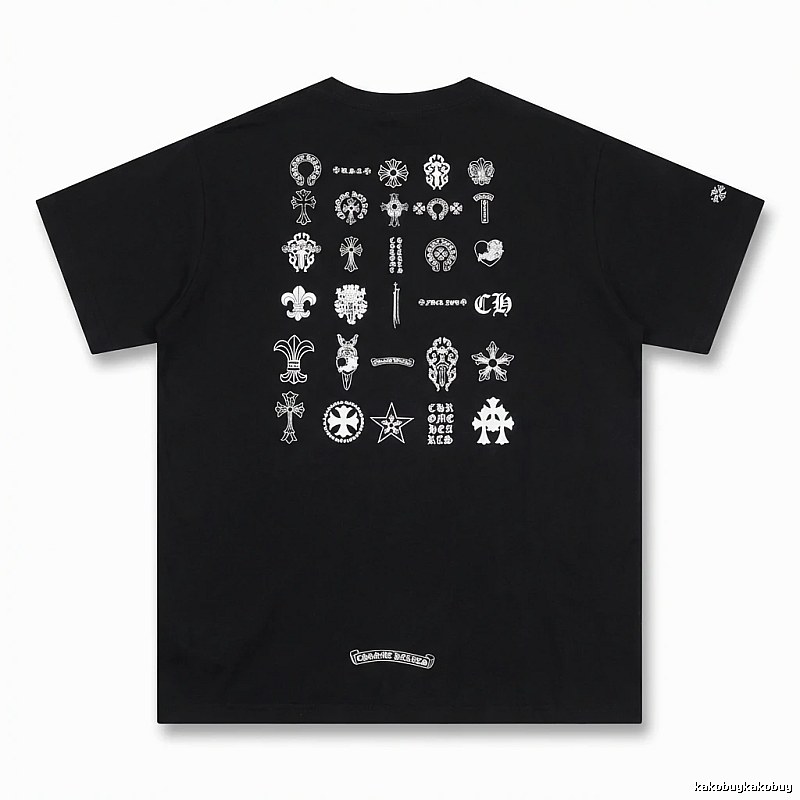 Chrome Hearts dark style black T-shirt