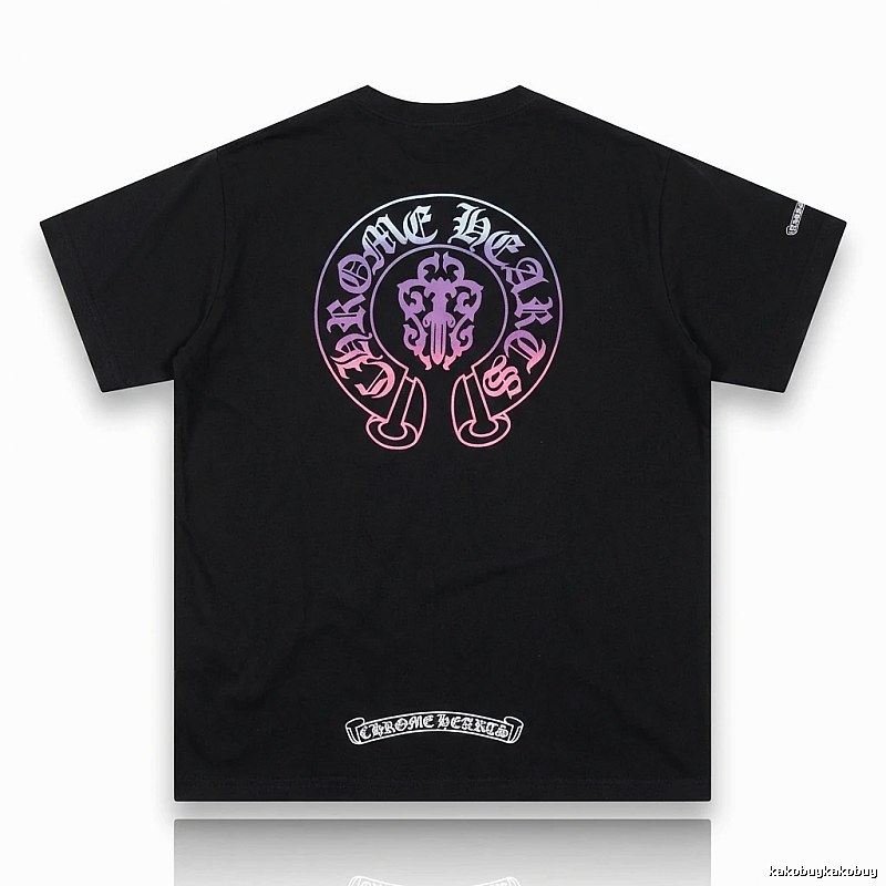 Chrome Hearts Dark Trendy Cool Black T-shirt