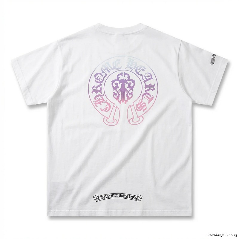Chrome Hearts Gradient Retro White T-shirt