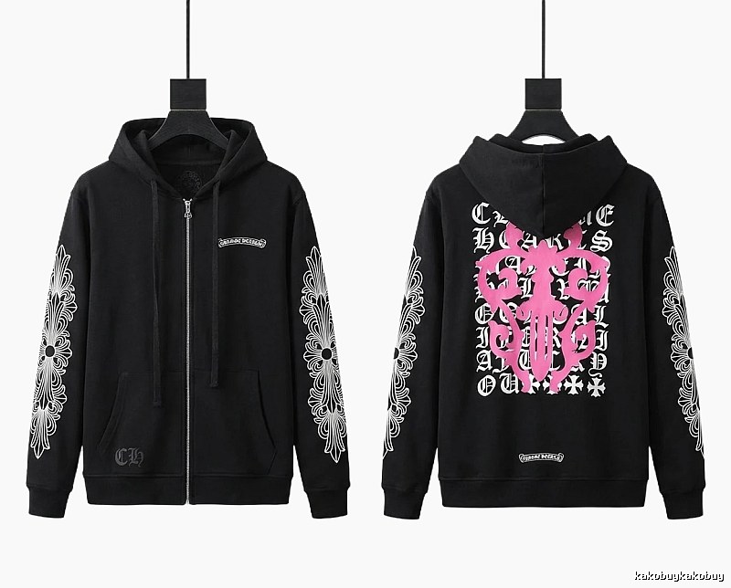 Chrome Hearts printed dark style hoodie
