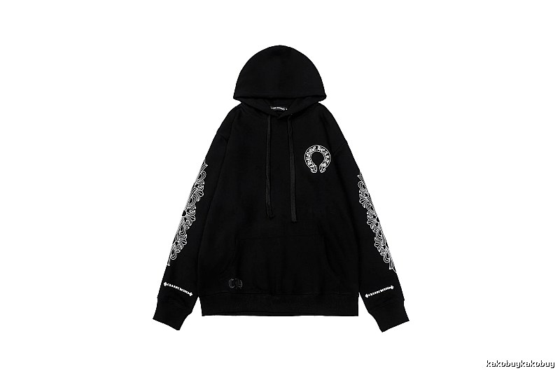 Chrome Hearts Resort Cross graphic hoodie Black Blue Cross with Premium Look