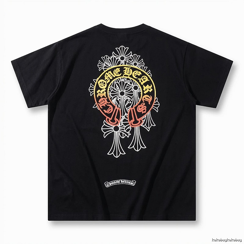 Chrome Hearts Retro Style Black T-shirt
