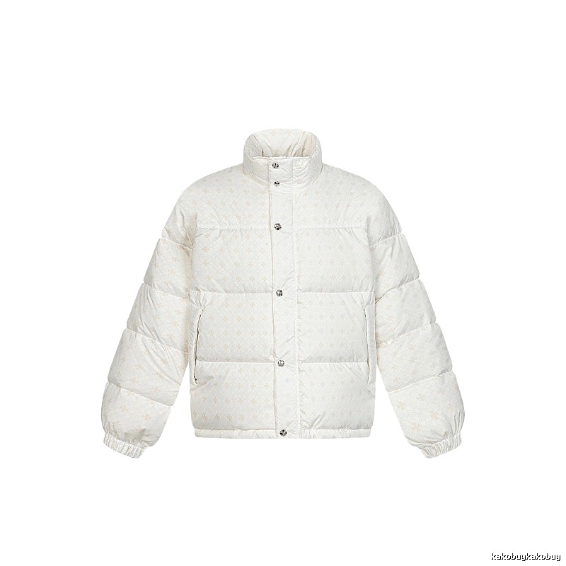 Chrome Hearts Retro Style White Cotton Coat