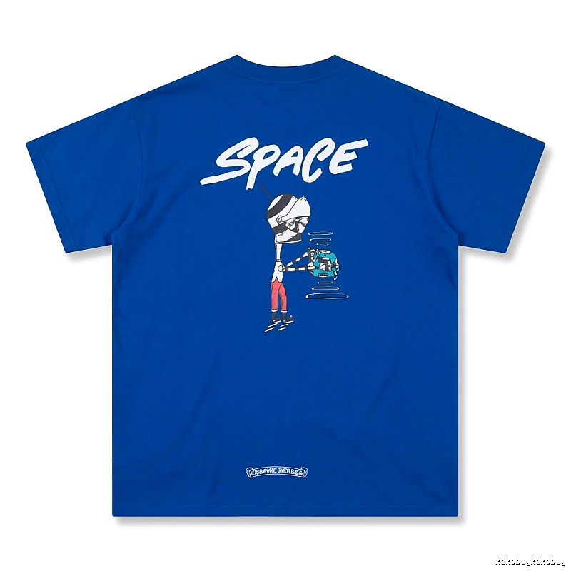 Chrome Hearts Space Style Blue T-shirt