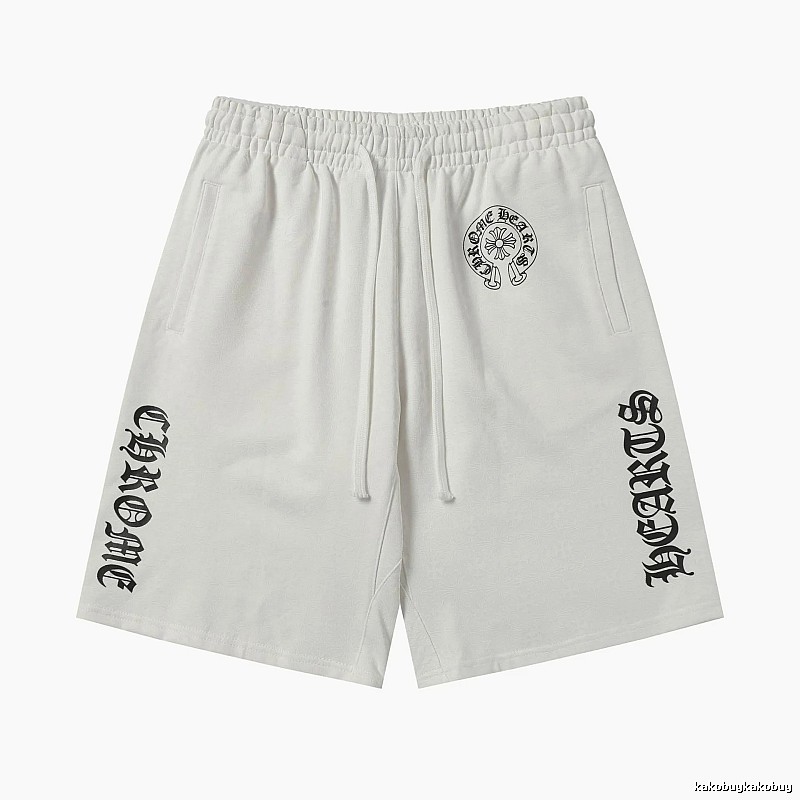 Chrome Hearts trendy and cool white shorts
