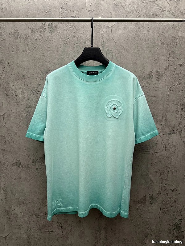 Chrome Hearts Vintage Style Mint Green T-shirt