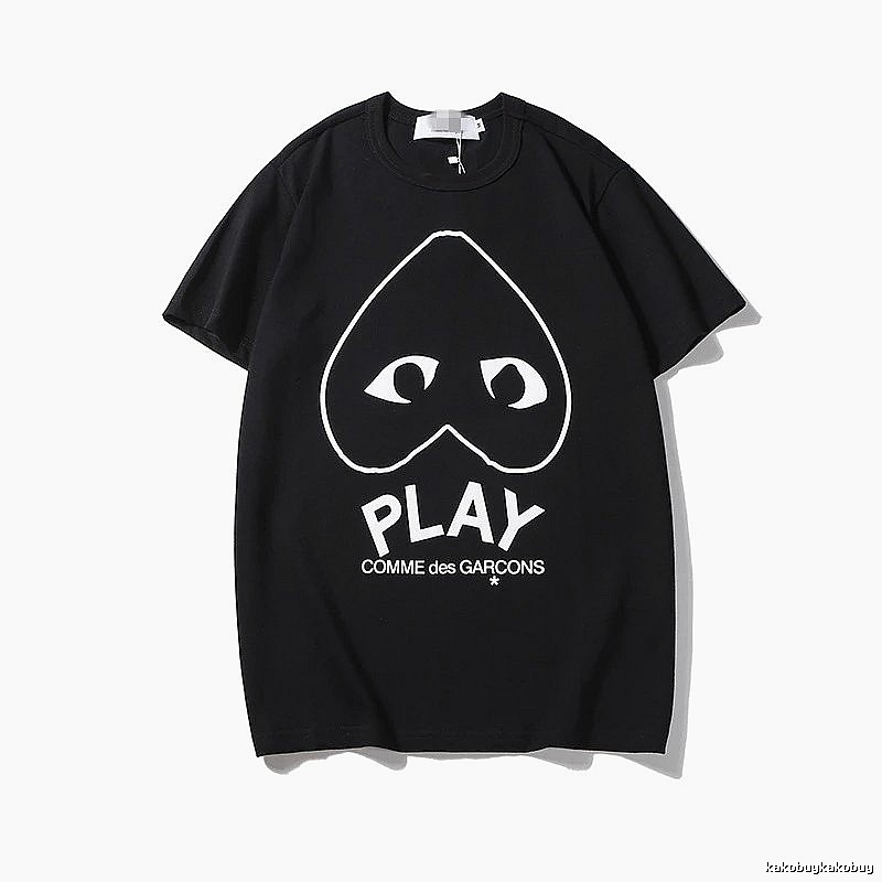Comme des Garcons PLAY 2023-12 Black Style 2312 Heart Logo T-Shirt Travel Pack
