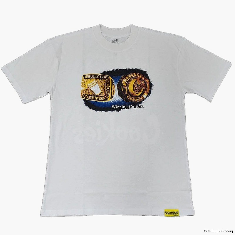 Cookies Championship Ring American Street Style White Short Sleeve T-Shirt