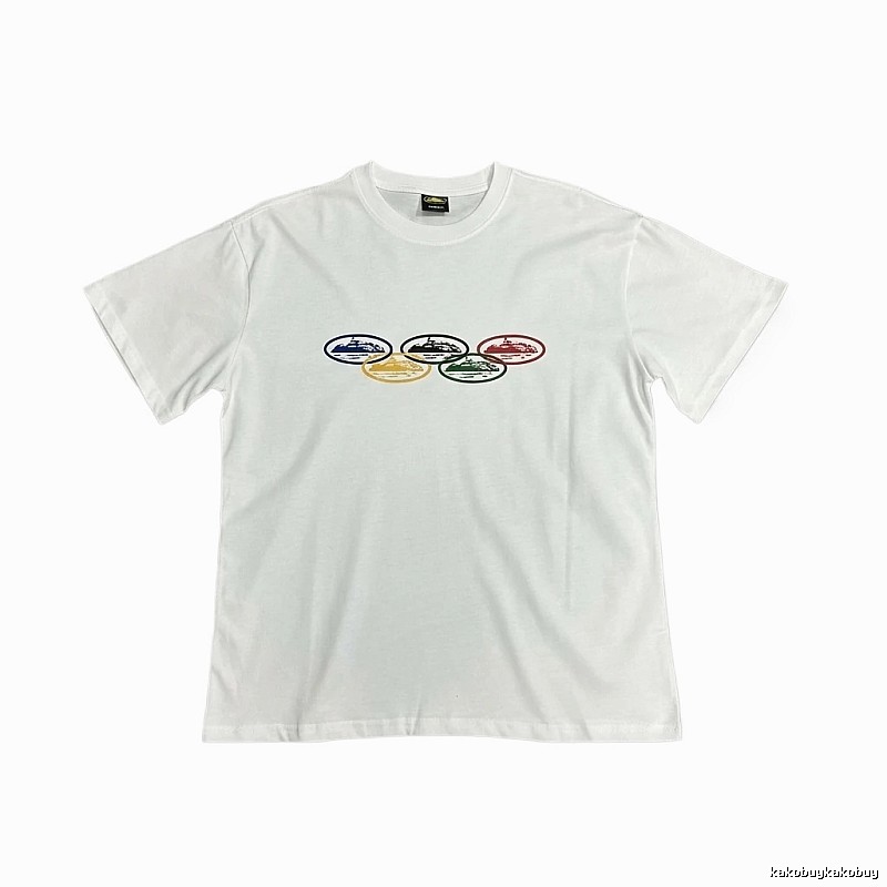 Corteiz Colorful Pattern Casual White T-shirt