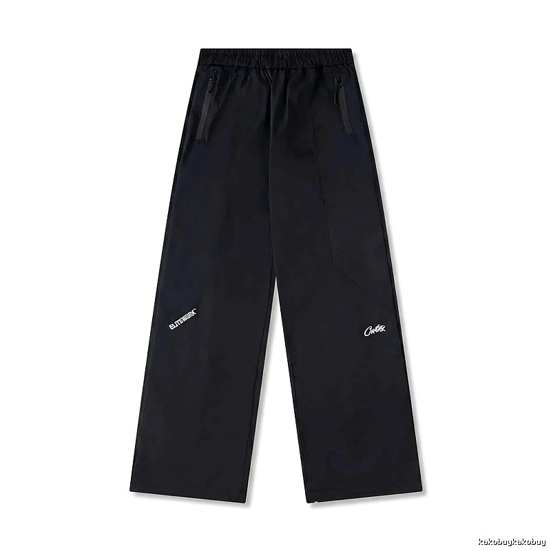 Corteiz Elite Series Trendy and Cool Style Black Long Pants