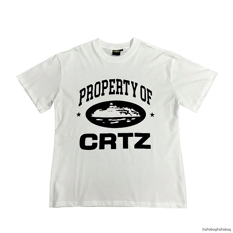 Corteiz letter - printed white T - shirt