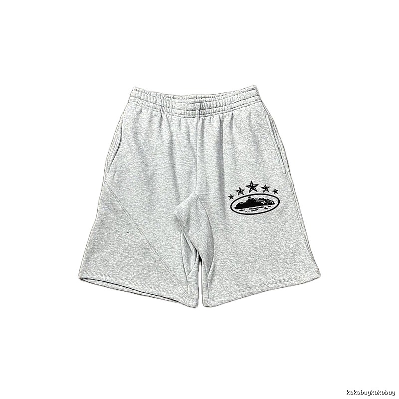 Corteiz minimalist light gray shorts